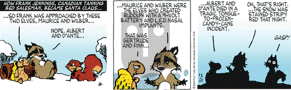 Over the Hedge on Thursday December 15, 2016 Comic Strip