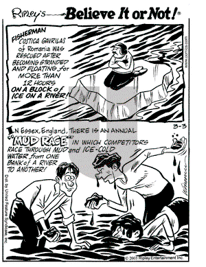 Ripley's Believe It or Not on Monday March 3, 2003 Comic Strip