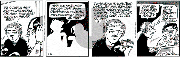 Doonesbury on Saturday November 23, 2002 Comic Strip