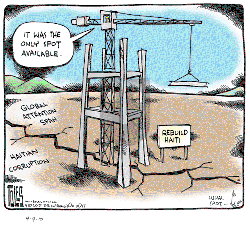 Tom Toles - Sunday April 4, 2010 Comic Strip