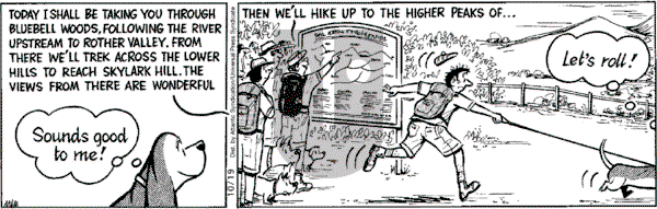 Fred Basset on Friday October 19, 2007 Comic Strip