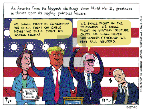 Ted Rall on Friday March 27, 2020 Comic Strip
