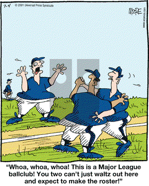 In the Bleachers on Wednesday July 4, 2001 Comic Strip