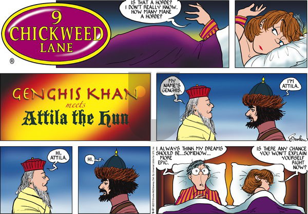 9 Chickweed Lane on Sunday April 21, 2013 Comic Strip