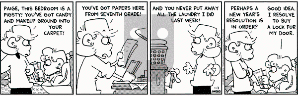 FoxTrot on Thursday January 3, 2002 Comic Strip