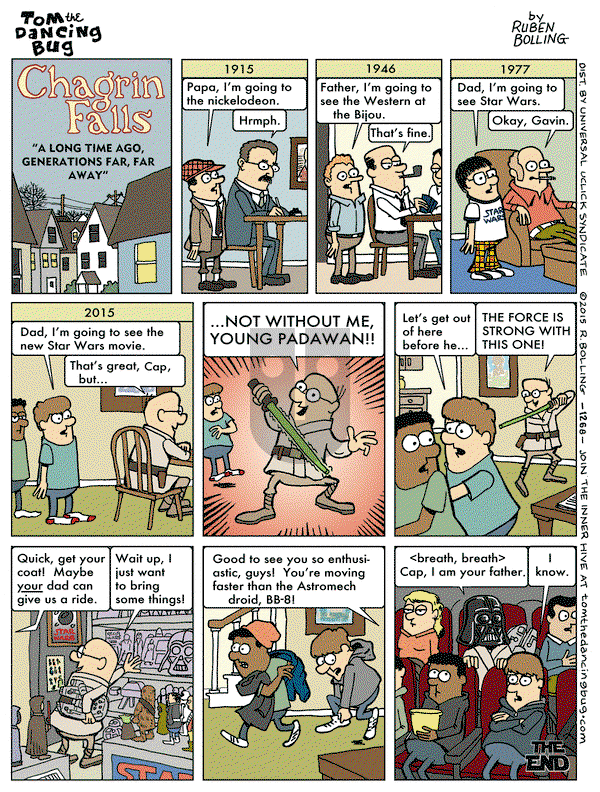 Tom the Dancing Bug on Friday December 18, 2015 Comic Strip