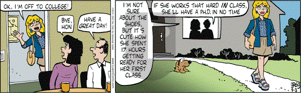 Luann on Wednesday September 3, 2014 Comic Strip