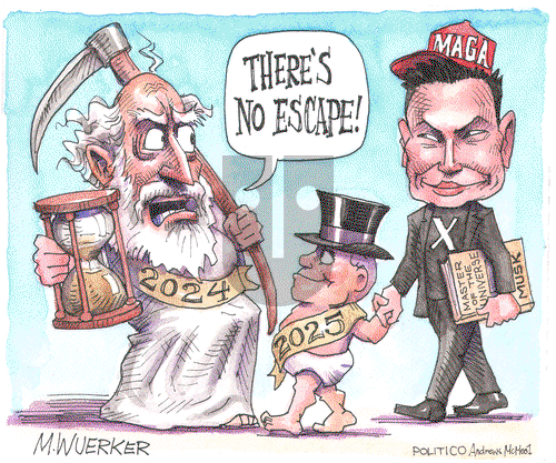 Matt Wuerker on Tuesday December 31, 2024 Comic Strip