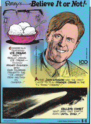 Ripley's Believe It or Not on Tuesday August 6, 2019 Comic Strip
