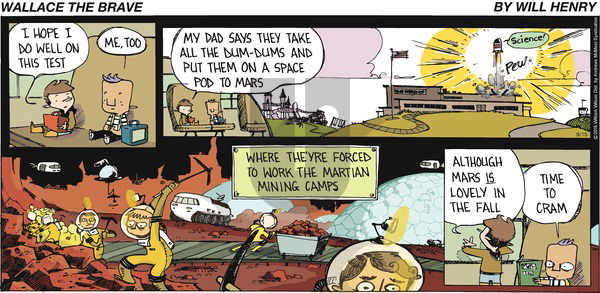 Wallace the Brave on Sunday September 15, 2019 Comic Strip