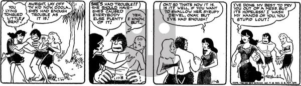 Alley Oop on Saturday November 8, 1947 Comic Strip