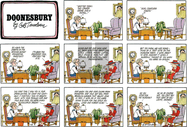 Doonesbury on Sunday January 20, 1980 Comic Strip