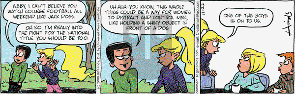 Cleats on Saturday November 22, 2008 Comic Strip
