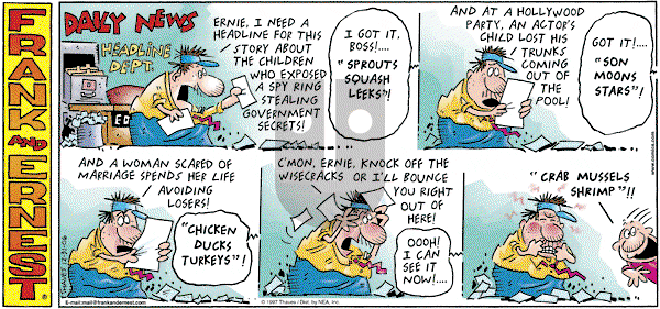 Frank and Ernest on Sunday December 31, 2006 Comic Strip