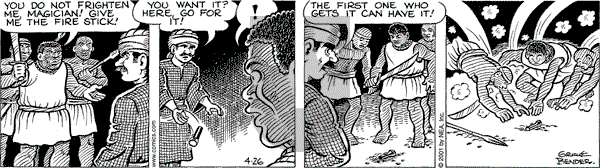 Alley Oop on Thursday April 26, 2001 Comic Strip