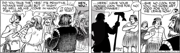 Alley Oop on Tuesday July 6, 1976 Comic Strip
