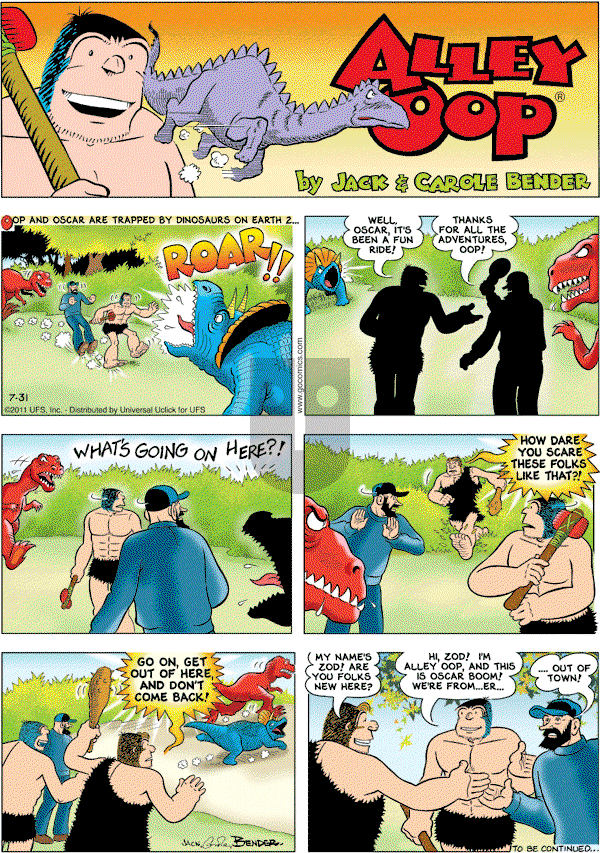Alley Oop - Sunday July 31, 2011 Comic Strip