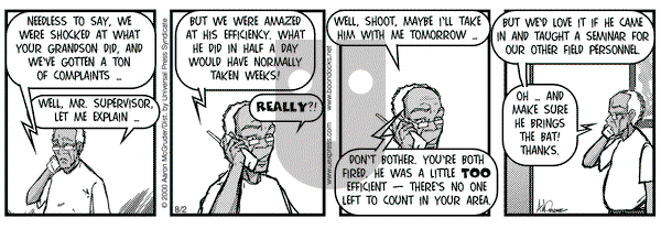 The Boondocks on Wednesday August 16, 2000 Comic Strip