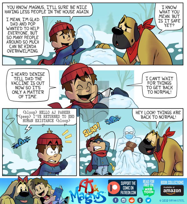 AJ and Magnus on Sunday January 31, 2021 Comic Strip