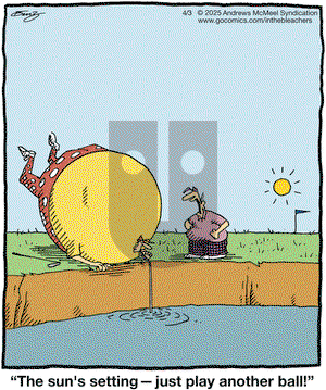 In the Bleachers on Thursday April 3, 2025 Comic Strip