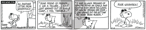 Peanuts on Monday August 2, 1971 Comic Strip