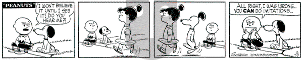 Peanuts on Thursday November 17, 1955 Comic Strip