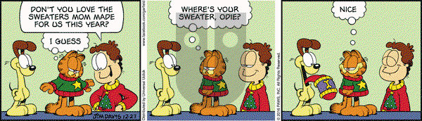 Garfield on Tuesday December 27, 2016 Comic Strip