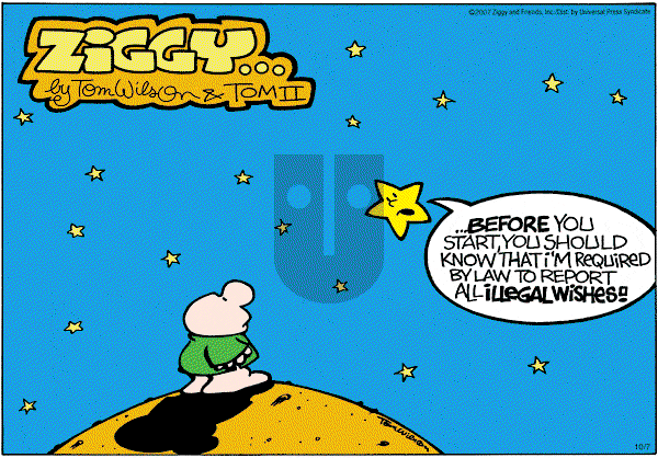 Ziggy - Sunday October 7, 2007 Comic Strip