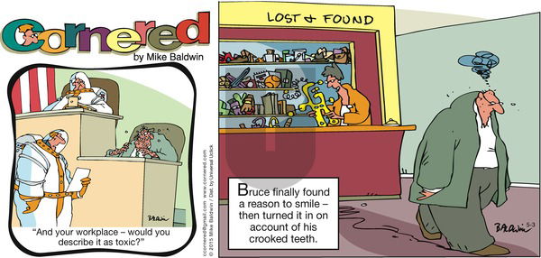 Cornered on Sunday May 3, 2015 Comic Strip