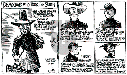 Pat Oliphant on Monday February 29, 1988 Comic Strip