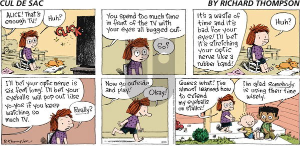 Cul de Sac on Sunday August 26, 2018 Comic Strip