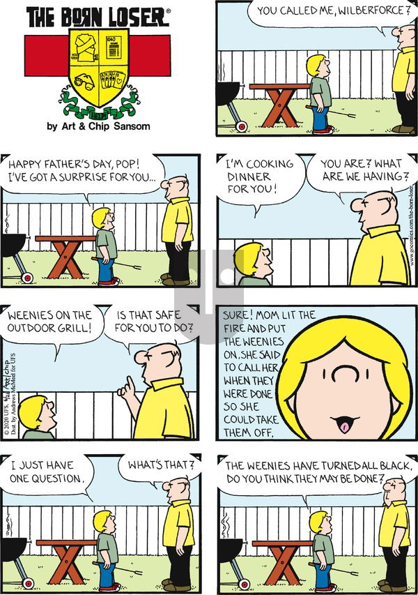 The Born Loser on Sunday June 21, 2020 Comic Strip