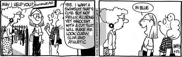 Luann on Tuesday June 23, 1987 Comic Strip