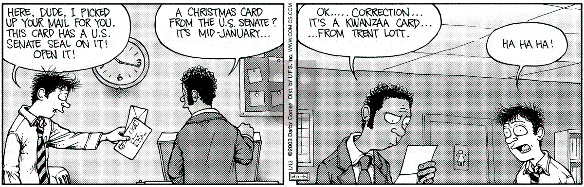 Get Fuzzy - Monday January 13, 2003 Comic Strip