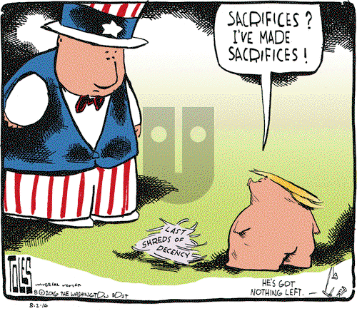 Tom Toles on Tuesday August 2, 2016 Comic Strip