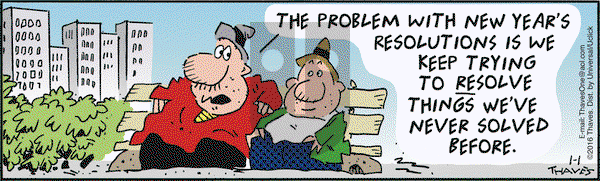 Frank and Ernest on Friday January 1, 2016 Comic Strip