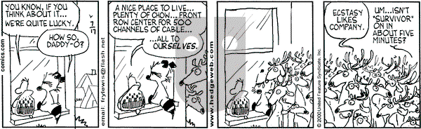 Over the Hedge on Monday July 17, 2000 Comic Strip