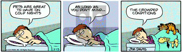 Garfield on Tuesday February 13, 1979 Comic Strip