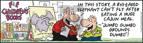 Frank and Ernest on Wednesday March 1, 2017 Comic Strip