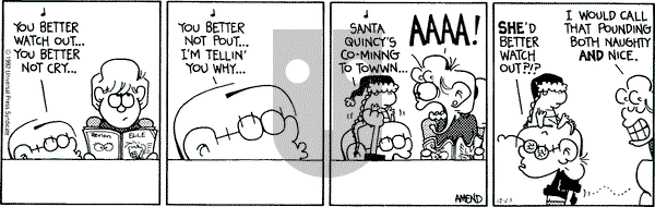 FoxTrot on Wednesday December 23, 1992 Comic Strip