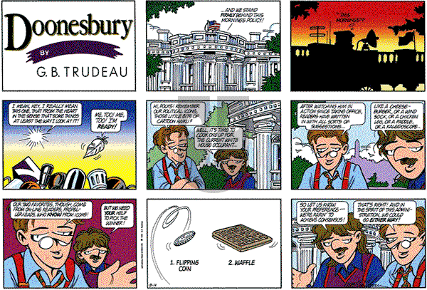 Doonesbury on Sunday August 14, 1994 Comic Strip
