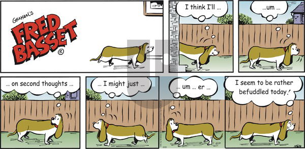 Fred Basset on Sunday March 22, 2020 Comic Strip