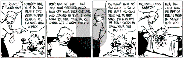 Calvin and Hobbes on Tuesday April 10, 1990 Comic Strip