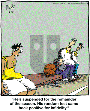 In the Bleachers on Saturday February 13, 2010 Comic Strip
