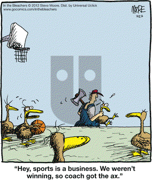 In the Bleachers - Tuesday March 27, 2012 Comic Strip