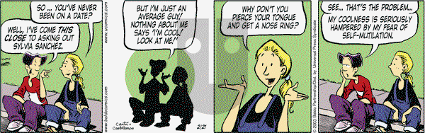 Baldo on Friday February 21, 2003 Comic Strip