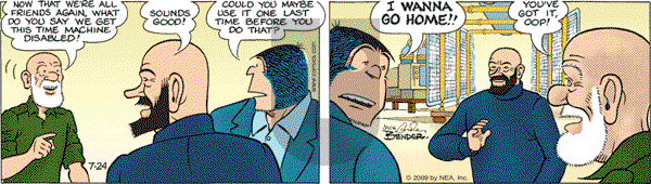 Alley Oop on Friday July 24, 2009 Comic Strip