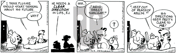 Over the Hedge on Tuesday September 3, 1996 Comic Strip