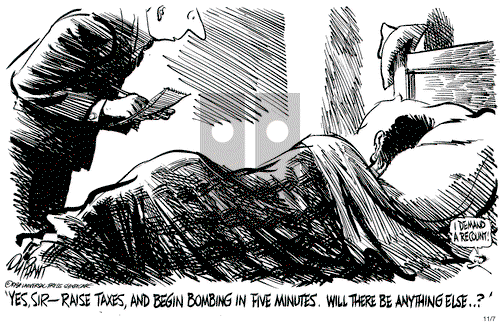 Pat Oliphant on Wednesday November 7, 1984 Comic Strip