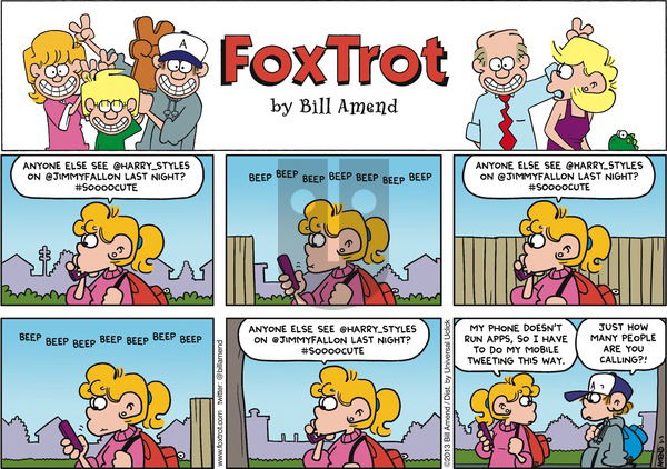 FoxTrot on Sunday March 3, 2013 Comic Strip